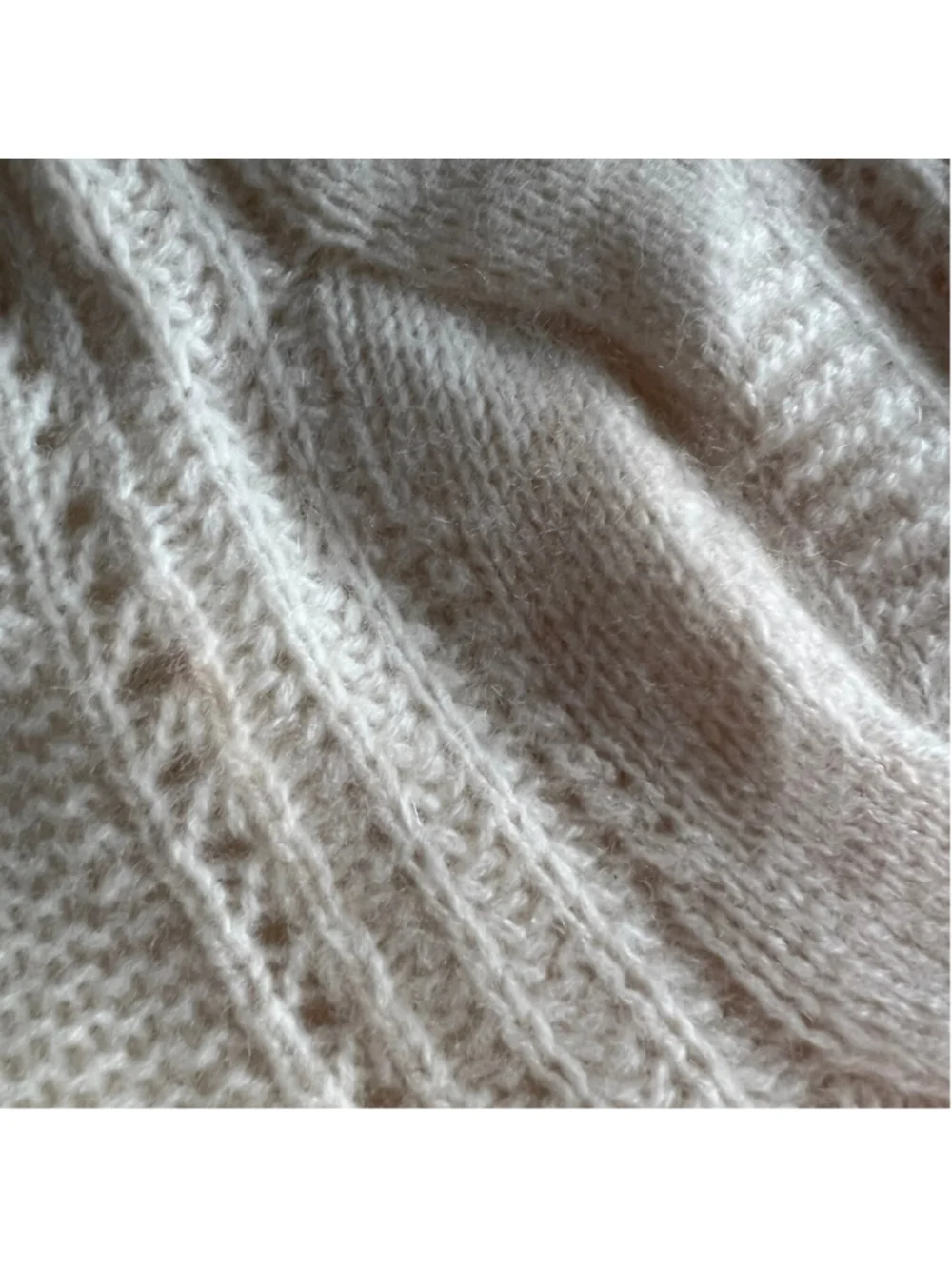 NWT Rachel Zoe Cream 100% 2-Ply Cashmere Cable Knit Belted Cardigan Sweater S - Picture 7 of 13